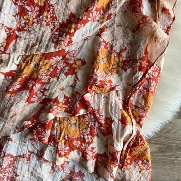 Minkpink Azar Ruched Floral Midi Skirt - Picture 4 of 10